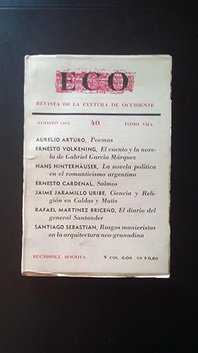Portada del libro de ECO - REVISTA DE CULTURA DE OCCIDENTE - 40
