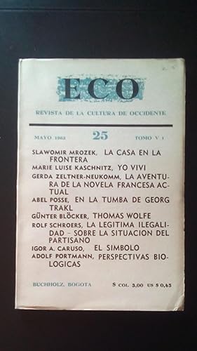 Portada del libro de ECO - REVISTA DE CULTURA DE OCCIDENTE - 48