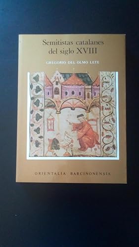 Portada del libro de SEMITISTAS CATALANES DEL SIGLO XVIII