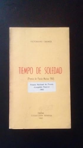 Portada del libro de TIEMPO DE SOLEDAD