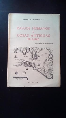 Portada del libro de RASGOS HUMANOS Y COSAS ANTIGUAS DE CADIZ