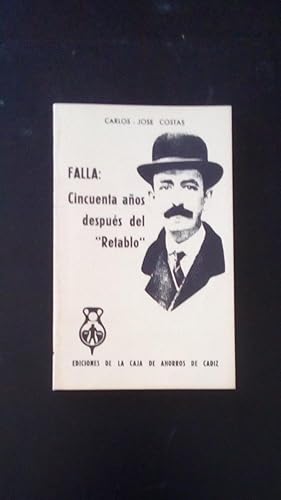 Portada del libro de FALLA: CINCUENTA AÑOS DESPUES DEL RETABLO