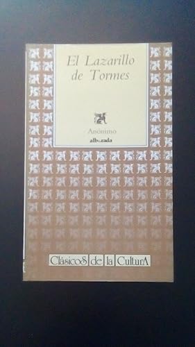 Portada del libro de LAZARILLO DE TORMES