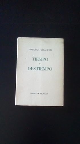 Portada del libro de TIEMPO Y DESTIEMPO