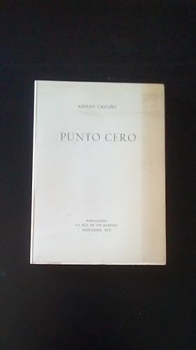 Portada del libro de PUNTO CERO