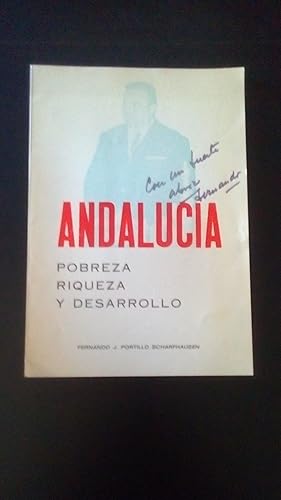 Portada del libro de ANDALUCIA POBREZA RIQUEZA Y DESARROLLO