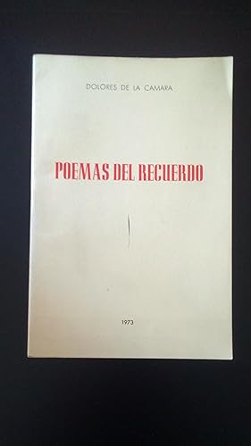 Portada del libro de POEMAS DEL RECUERDO