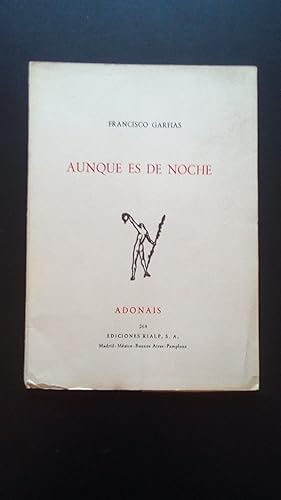 Portada del libro de AUNQUE ES DE NOCHE