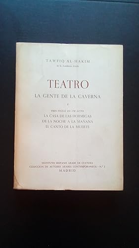 Portada del libro de GENTE DE LA CAVERNA, LA Y TRES PIEZAS EN UN ACTO.