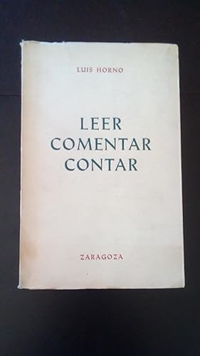Portada del libro de LEER COMENTAR CONTAR