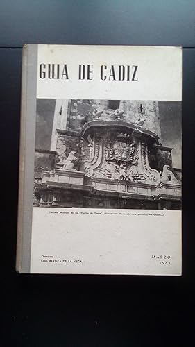 Portada del libro de GUIA DE CADIZ - MARZO 1964