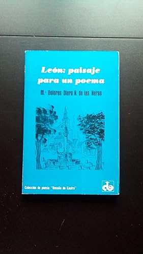 Portada del libro de LEON: PAISAJE PARA UN POEMA