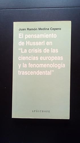 Portada del libro de PENSAMIENTO DE HUSSERL EN 