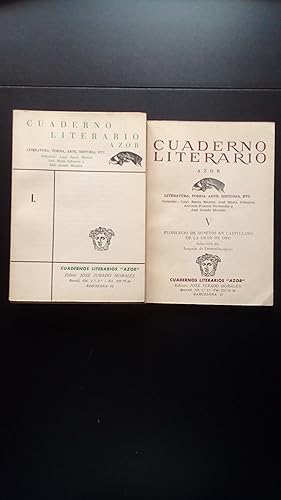 Portada del libro de CUADERNO LITERARIO AZOR - 5 TOMOS