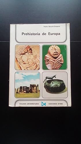 Portada del libro de PREHISTORIA DE EUROPA