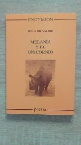 Portada del libro de MELANIA Y EL UNICORNIO