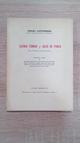 Portada del libro de GLORIA TORNER Y JULIO DE PABLO - DOS PINTORES MONTAÑESES
