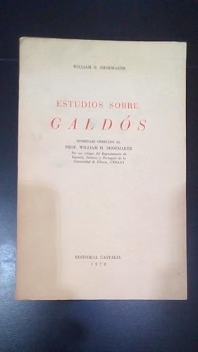 Portada del libro de ESTUDIOS SOBRE GALDOS