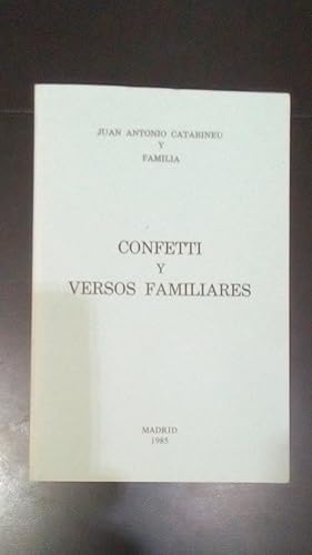 Portada del libro de CONFETTI Y VERSOS FAMILIARES