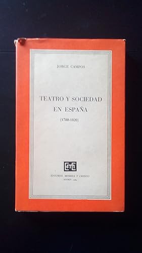 Portada del libro de TEATRO Y SOCIEDAD EN ESPAÑA (1780-1820)