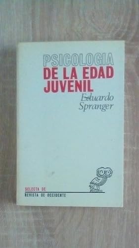 Portada del libro de PSICOLOGIA DE LA EDAD JUVENIL