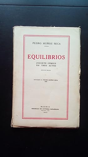 Portada del libro de EQUILIBRIOS - JUGUETE COMICO EN TRES ACTOS