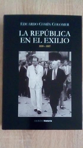 Portada del libro de REPUBLICA EN EL EXILIO, LA 1930.1957