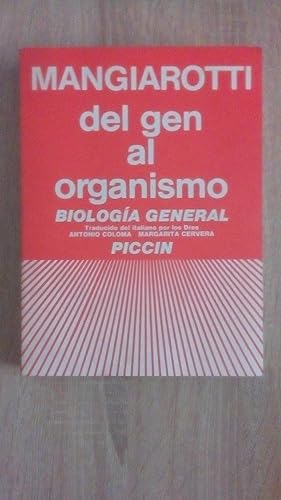 Portada del libro de DEL GEN AL ORGANISMO - BIOLOGIA GENERAL