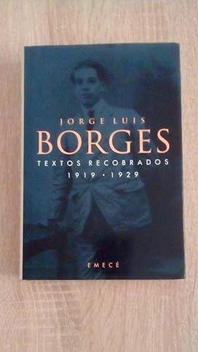 Portada del libro de TEXTOS RECOBRADOS 1919 - 1929