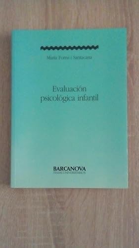 Portada del libro de EVALUACION PSICOLOGICA INFANTIL