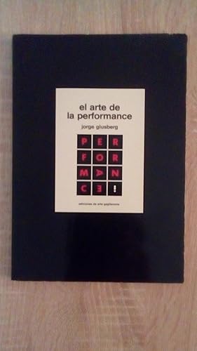 Portada del libro de ARTE DE LA PERFORMANCE, EL
