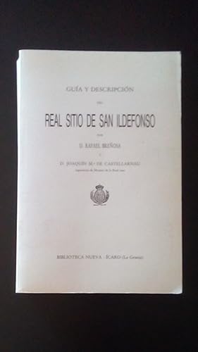 Portada del libro de GUIA Y DESCRIPCION DEL REAL SITIO DE SAN ILDEFONSO