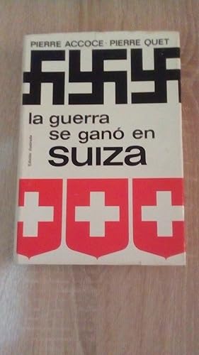 Portada del libro de GUERRA SE GANO EN SUIZA, LA