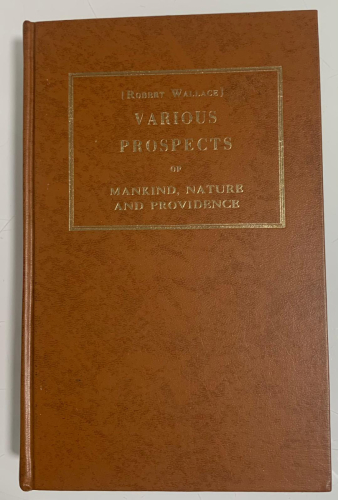 Portada del libro de VARIOUS PROSPECTS OF MANKIND, NATURE AND PROVICENCE (1761)