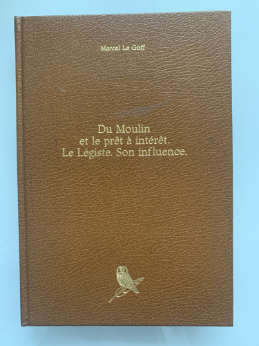 Portada del libro de DU MOULIN ET LE PRÊT A INTÉRÊT. LE LÉGISTE. SON INFLUENCE.