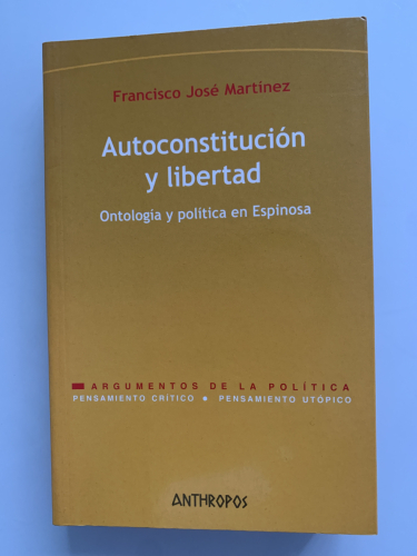 Portada del libro de AUTOCONSTITUCIÓN Y LIBERTAD: Ontología política en Espinosa