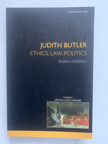 Portada del libro de JUDITH BUTLER: Ethics, Law, Politics