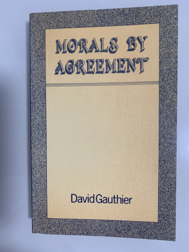 Portada del libro de MORALS BY AGREEMENT