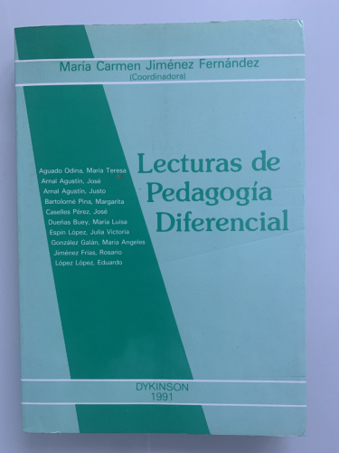 Portada del libro de LECTURAS DE PEDAGOGÍA DIFERENCIAL