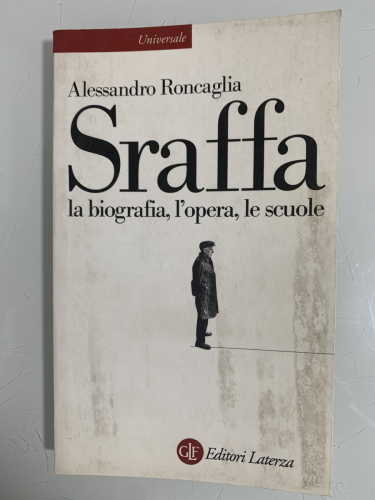 Portada del libro de SRAFFA: la biografía, l'opera, le scuole