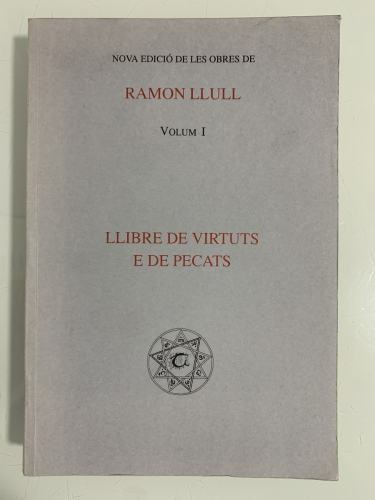Portada del libro de LIBRE DE VIRTUTS E DE PECATS