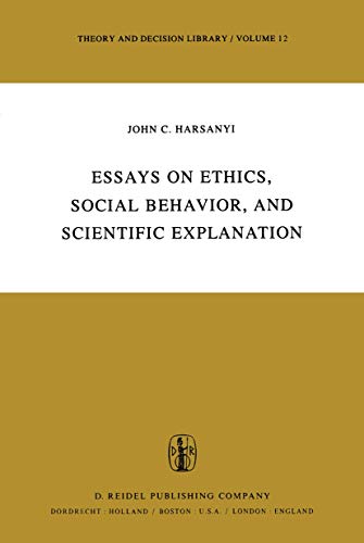 Portada del libro de ESSAYS ON ETHICS, SOCIAL BEHAVIOR, AND SCIENTIFIC EXPLANATION