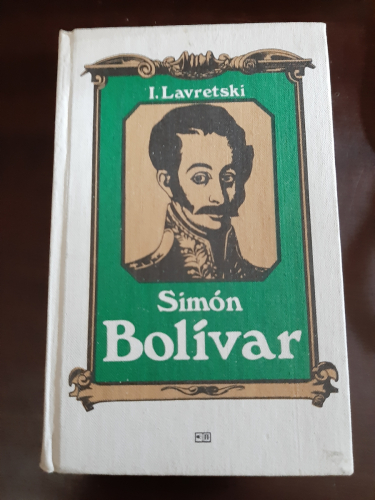 Portada del libro de Simón Bolívar.
