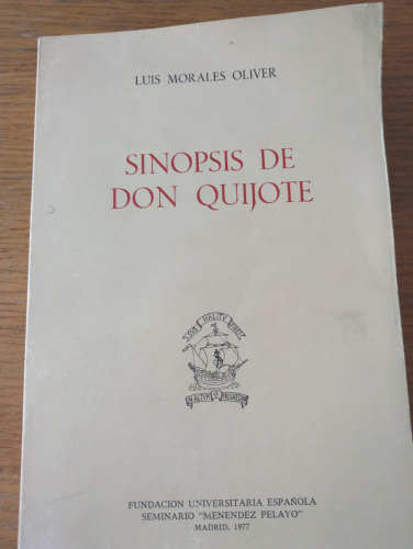 Portada del libro de SINOPSIS DE DON QUIJOTE