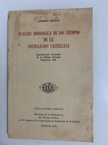 Portada del libro de ANÁLISIS IDEOLÓGICA DE LOS TIEMPOS DE LA CONJUGACIÓN CASTELLANA