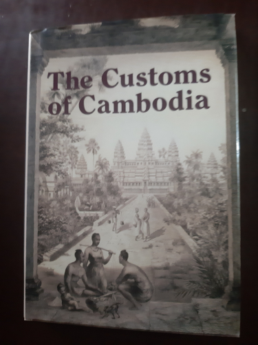 Portada del libro de The Customs of Cambodia.

