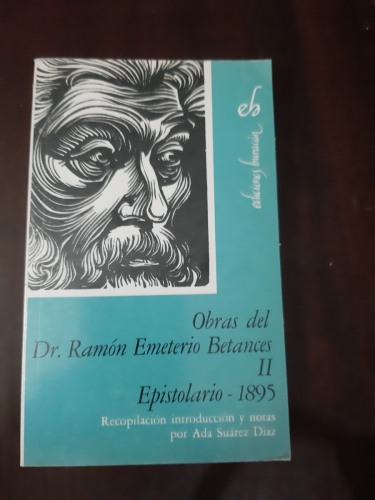 Portada del libro de OBRAS DEL DR. RAMÓN EMETERIO  BETANCES II EPISTOLARIO-1895