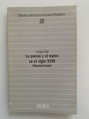 Portada del libro de LA POESÍA Y EL TEATRO EN EL SIGLO XVIII (Neoclasicismo)