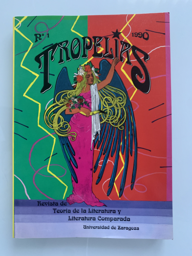 Portada del libro de TROPELÍAS. Revista de Teoría de la Literatura y Literatura Comparada (Dedicado autor)