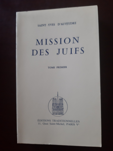 Portada del libro de MISSION DES JUIFS TOME PREMIER